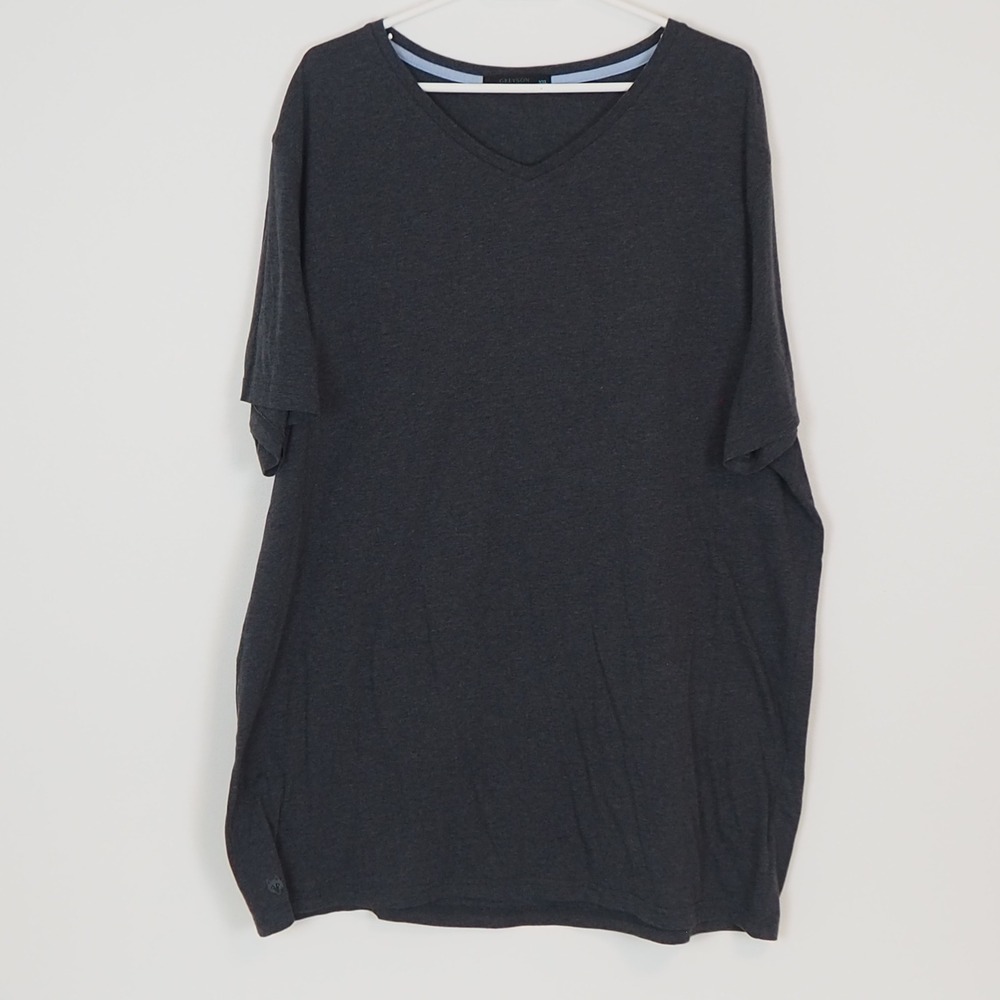 Greyson Mens V Neck T Shirt Charcoal Gray "Spirit Short Sleeve"